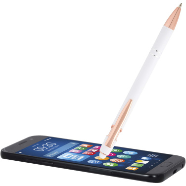 Logotrade ärikingituse foto: Nanna pastapliiats roosakuldse viimistlusega (sinine tint)