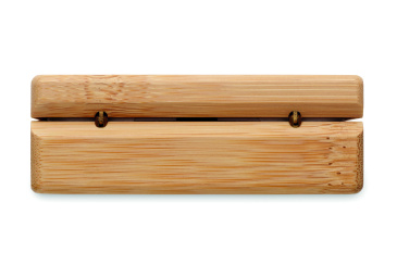 Logotrade meene foto: OREBAM TWS kõrvaklapid bambusest ümbrises