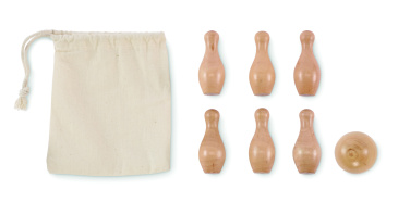 Logotrade reklaamkingituse foto: BOLITO mini männipuidust keeglikomplekt