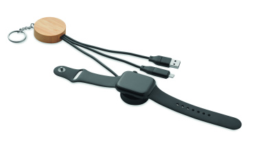 Logo trade ärikingituse pilt: BULE võtmehoidjaga 4in1 60 W kaabliga