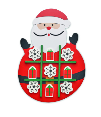 Logotrade meene foto: Jõuluteemaline puidust mäng trips-traps-traps