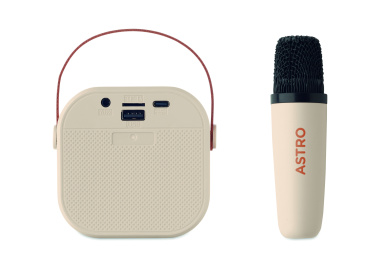 Logotrade reklaamkingi foto: Karaokekomplekt kõlari ja mikrofoniga