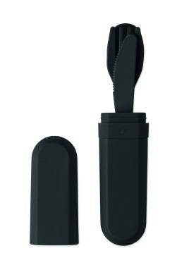 Logo trade ärikingitused foto: Söögiriistade komplekt ja karp PLA-st BITEFUL