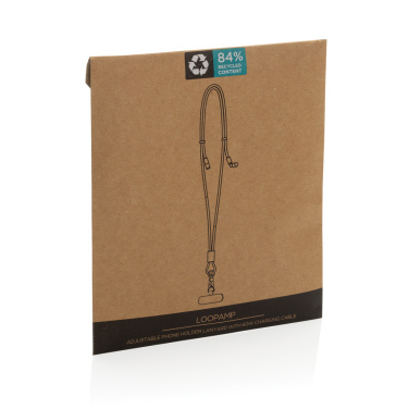 Logotrade ärikingi foto: LoopAmp RCS RPET reguleeritav telefoni kaelapael 60W kaabliga