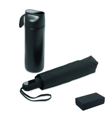 Logo trade ärikingi pilt: HITHERE kinkekomplekt termospudeli ja vihmavarjuga