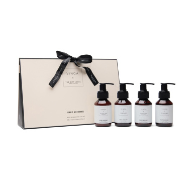 Logo trade reklaamtooted foto: VINGA x TGL keha- ja kätehoolduskomplekt