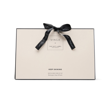 Logo trade reklaamkingitused foto: VINGA x TGL keha- ja kätehoolduskomplekt