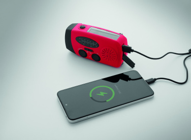 Logotrade reklaamtoote foto: Kaasaskantav SOS raadio LED-taskulampiga ONDA