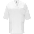 Panacea 160 g/m2 unisex lühikeste varrukatega teenistuspluus, Valge