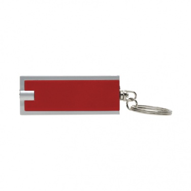 Logo trade liikelahja kuva: Muovisen avaimenrenkaan 'Bath' väri punainen