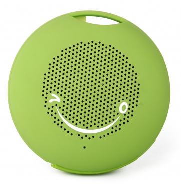 Logo trade liikelahjat tuotekuva: Silikoni-mini-kaiutin Bluetooth, vihreä