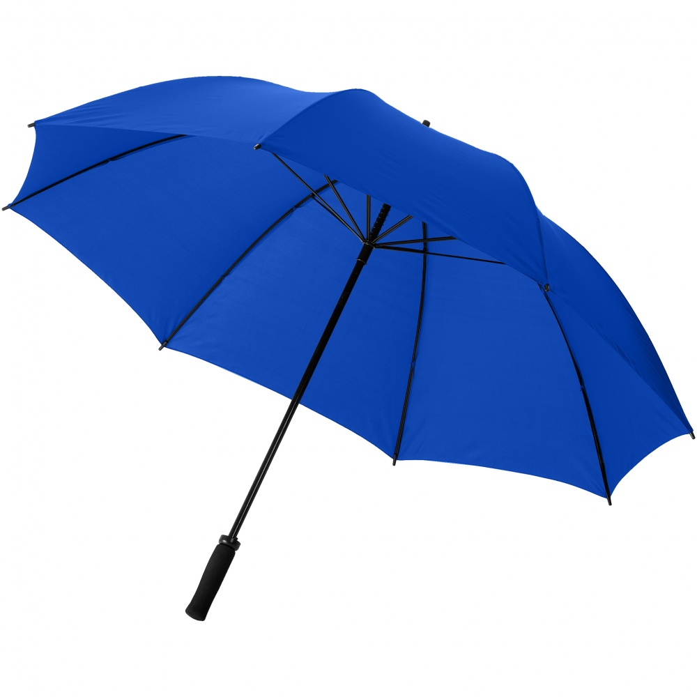 Logotrade liikelahja tuotekuva: 30” Yfke-golfsateenvarjo EVA-kahvalla, tummansininen