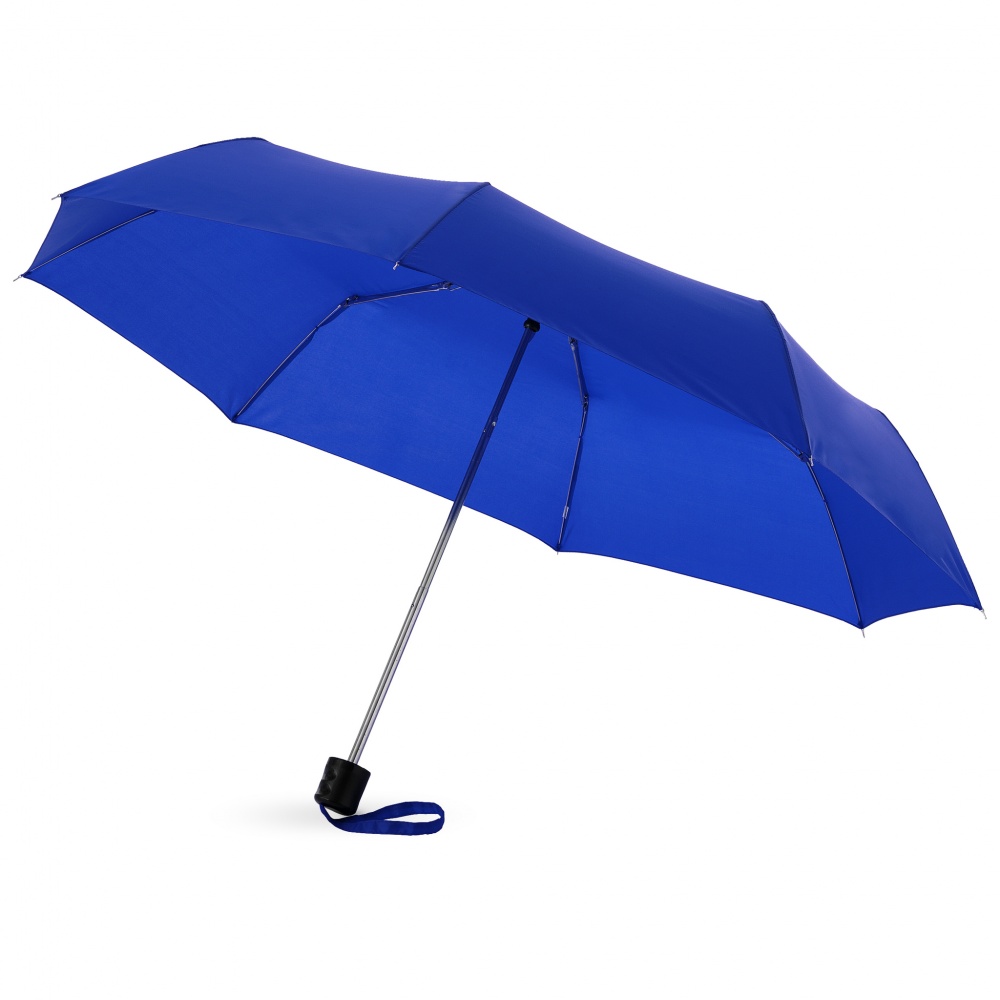 Logotrade mainostuotet kuva: 21,5" Ida 3-osainen sateenvarjo, tummansininen