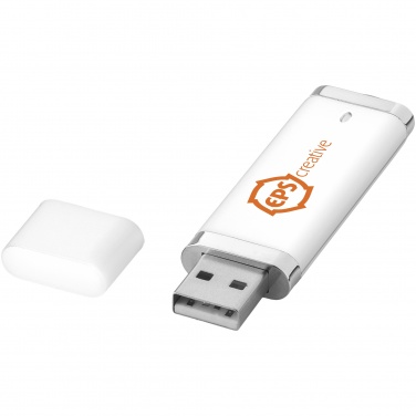 Logo trade liikelahjat mainoslahjat kuva: Litteä USB-muistitikku, 2 GB