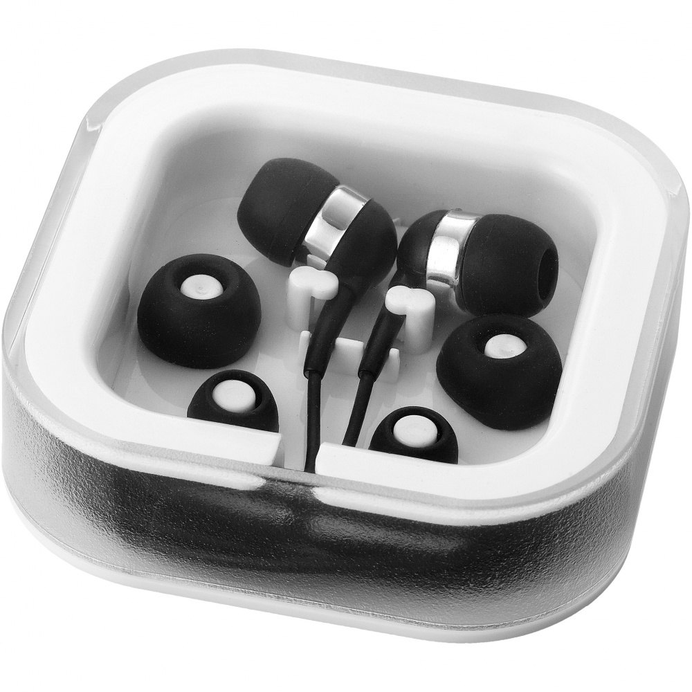 Logo trade mainoslahjat ja liikelahjat kuva: Sargas-kuulokkeet, joissa on mikrofoni