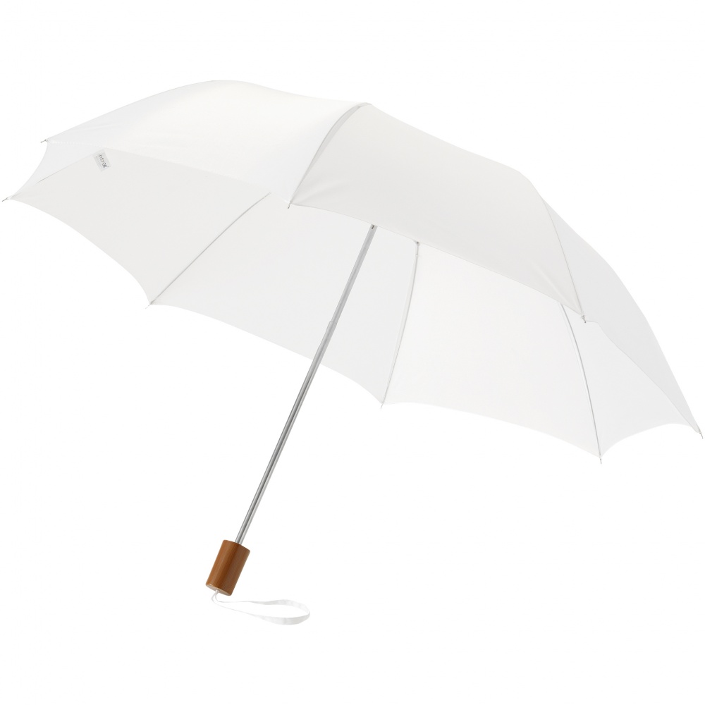 Logotrade mainoslahja tuotekuva: 20" Oho 2-osainen sateenvarjo, valkoinen