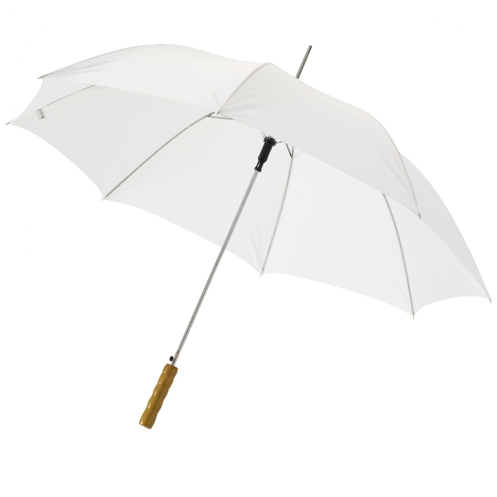 Logotrade mainostuote tuotekuva: 23" Lisa automaattinen sateenvarjo, valkoinen