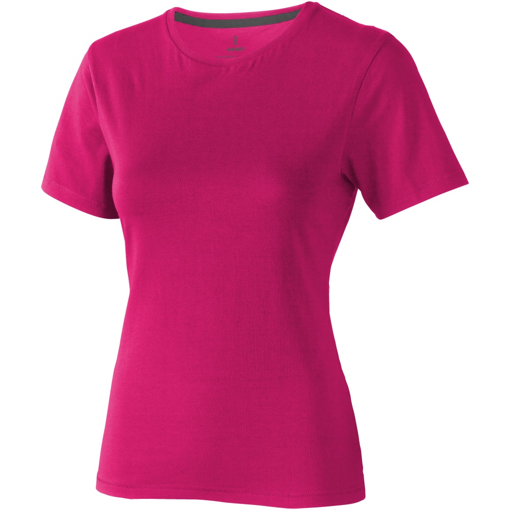 Logotrade liikelahja tuotekuva: Nanaimo T-paita, lyhythihainen, naisten, pinkki