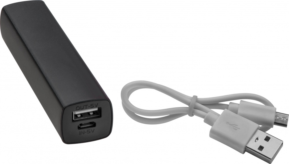 Logotrade liikelahja tuotekuva: Powerbank 2200 mAh with USB port in a box, must