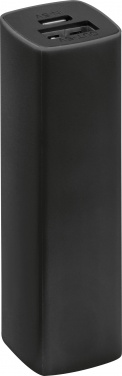 Logotrade mainoslahja ja liikelahja kuva: Powerbank 2200 mAh with USB port in a box, must