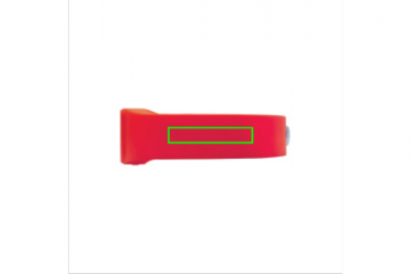 Logo trade mainoslahja kuva: Aktiivsusmonitor "Püsi vormis", punane