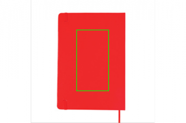 Logo trade mainoslahja ja liikelahja tuotekuva: A5 märkmik & LED järjehoidja, punane