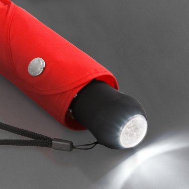 Logotrade mainoslahjat ja liikelahjat tuotekuva: Helkuräärisega Safebrella® LED minivihmavari 5171, punane