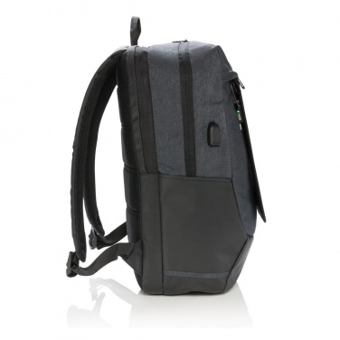 Logotrade liikelahja tuotekuva: Firmakingitus: Swiss Peak eclipse solar backpack, black