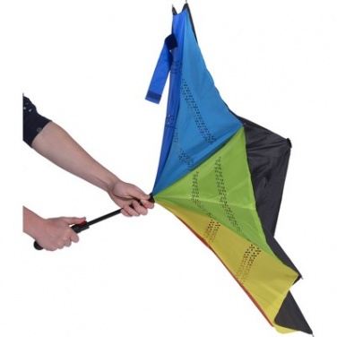 Logo trade mainoslahja ja liikelahja tuotekuva: Käännettävä automaattinen sateenvarjo AX, värillinen