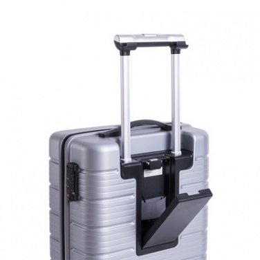 Logo trade mainostuotet tuotekuva: Tyylikäs matkalaukku - kotelolaukku, hopea