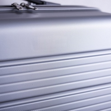 Logo trade liikelahja kuva: Tyylikäs matkalaukku - kotelolaukku, hopea
