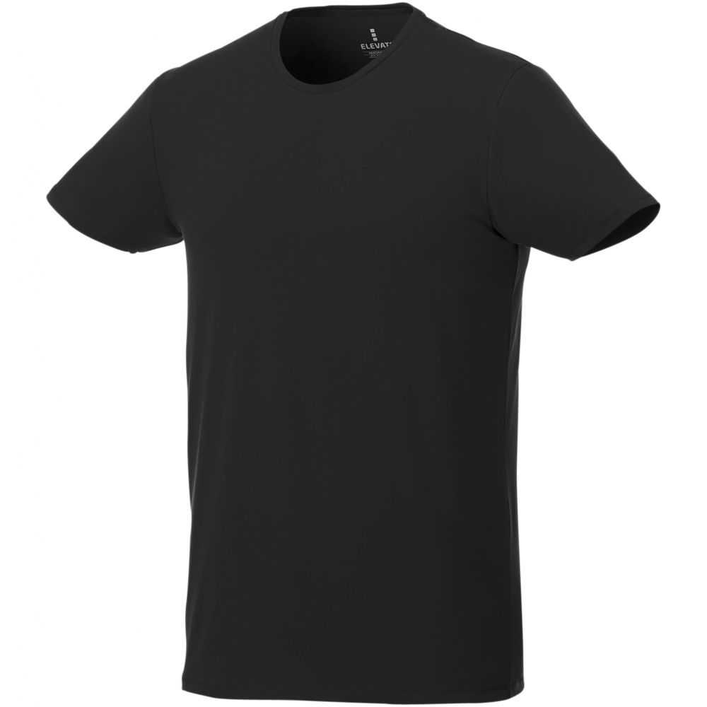 Logotrade mainoslahjat ja liikelahjat tuotekuva: Balfour-t-paita, lyhythihainen, luonnonmukainen, miesten, musta