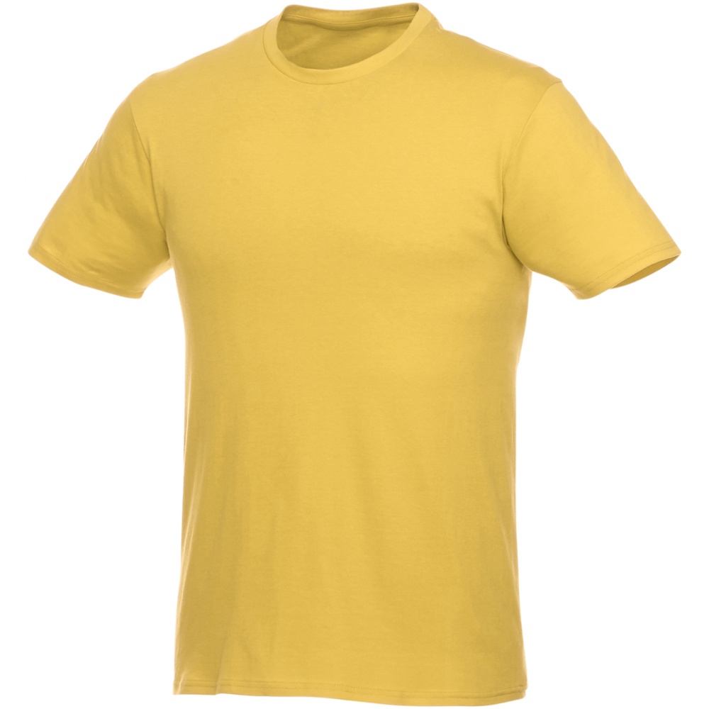 Logotrade mainoslahja ja liikelahja kuva: Heros-t-paita, lyhyet hihat, unisex, keltainen