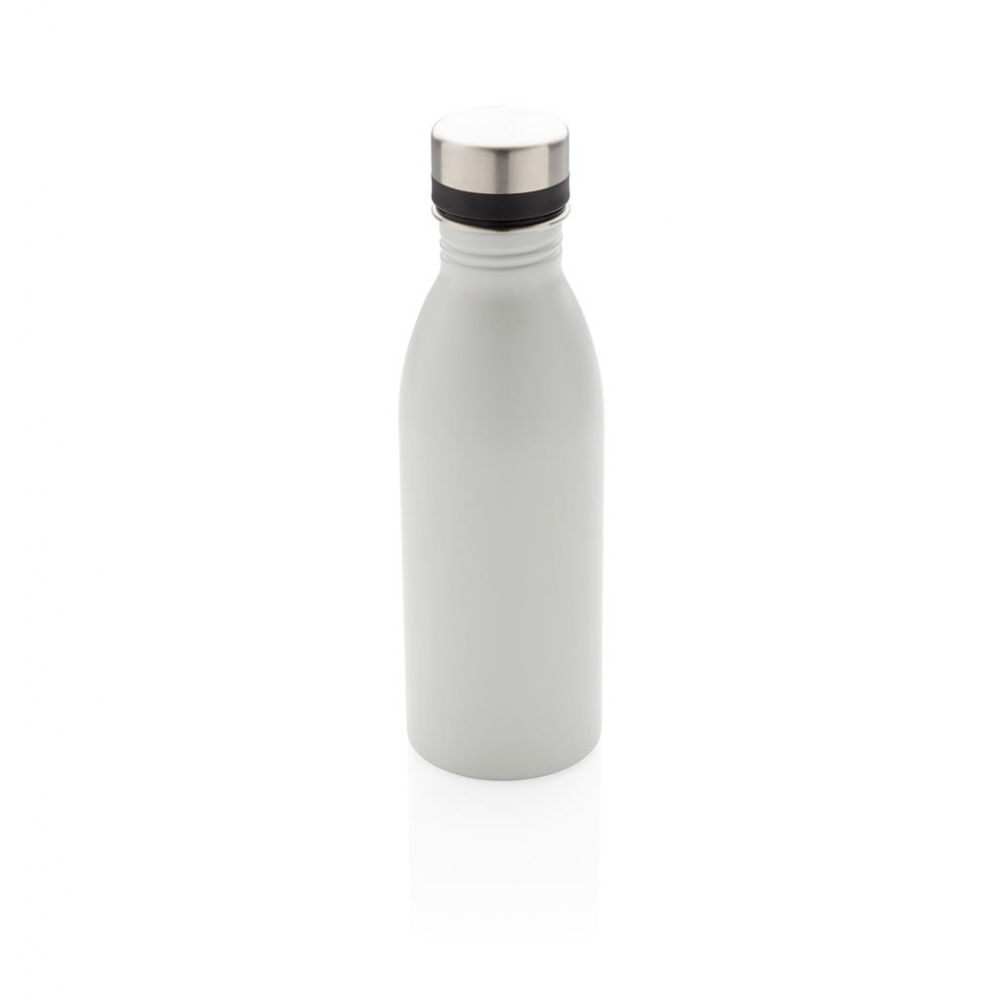 Logotrade mainoslahja tuotekuva: Deluxe roostevabast terasest joogipudel, valge