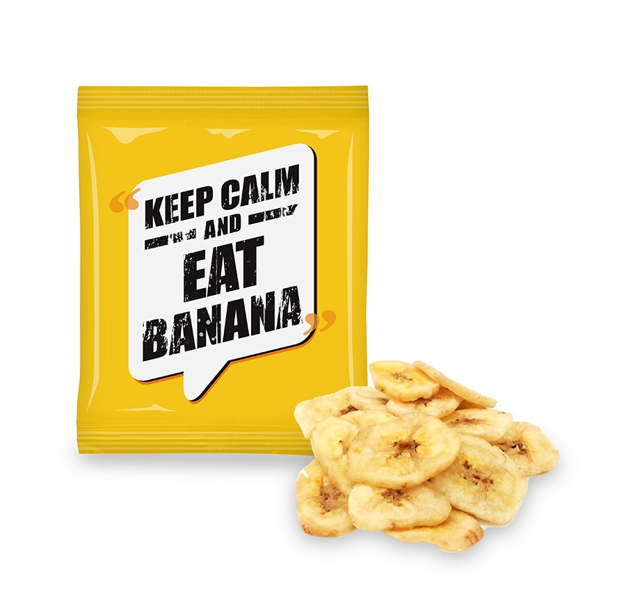 Logo trade mainostuotet tuotekuva: Banaanitšipsid