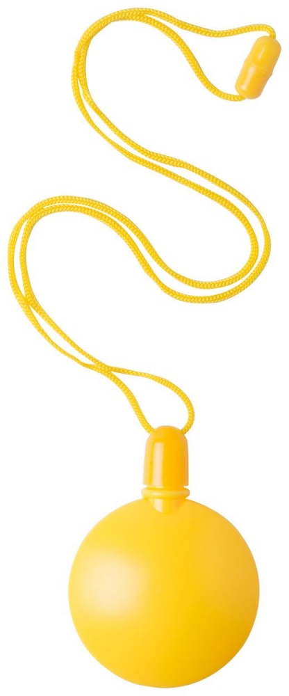 Logo trade liikelahjat tuotekuva: Ümmargune mullitaja, kollane
