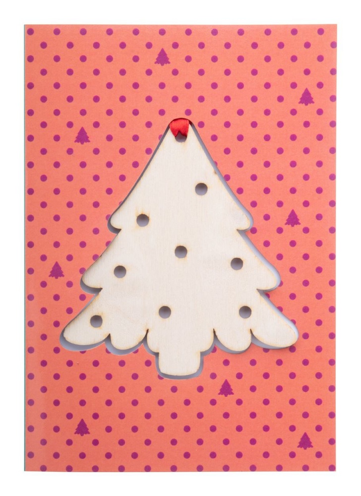 Logotrade mainostuote tuotekuva: TreeCard jõulukaart, kuusk