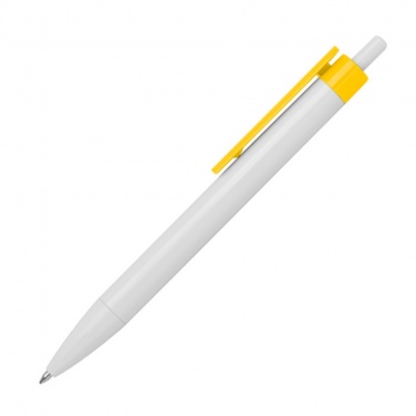 Logotrade liikelahja mainoslahja kuva: Värvilise klipiga pastapliiats, kollane