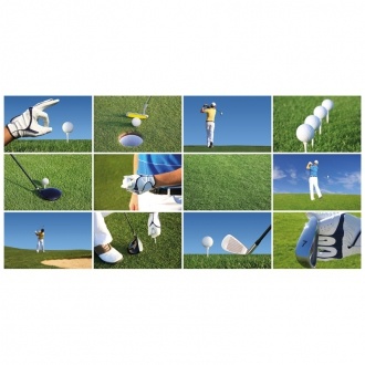 Logo trade liikelahjat tuotekuva: Golfipallide komplekt, valge
