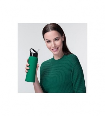 Logotrade liikelahjat mainoslahjat tuotekuva: Komplekt: joogipudel ja termokruus Colorissimo, roheline