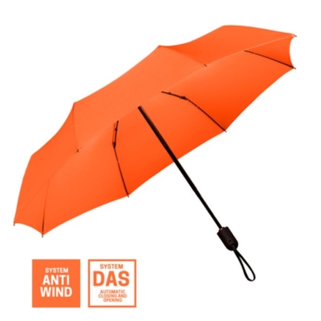 Logotrade liikelahja tuotekuva: Täysautomaattinen sateenvarjo Cambridge, oranssi