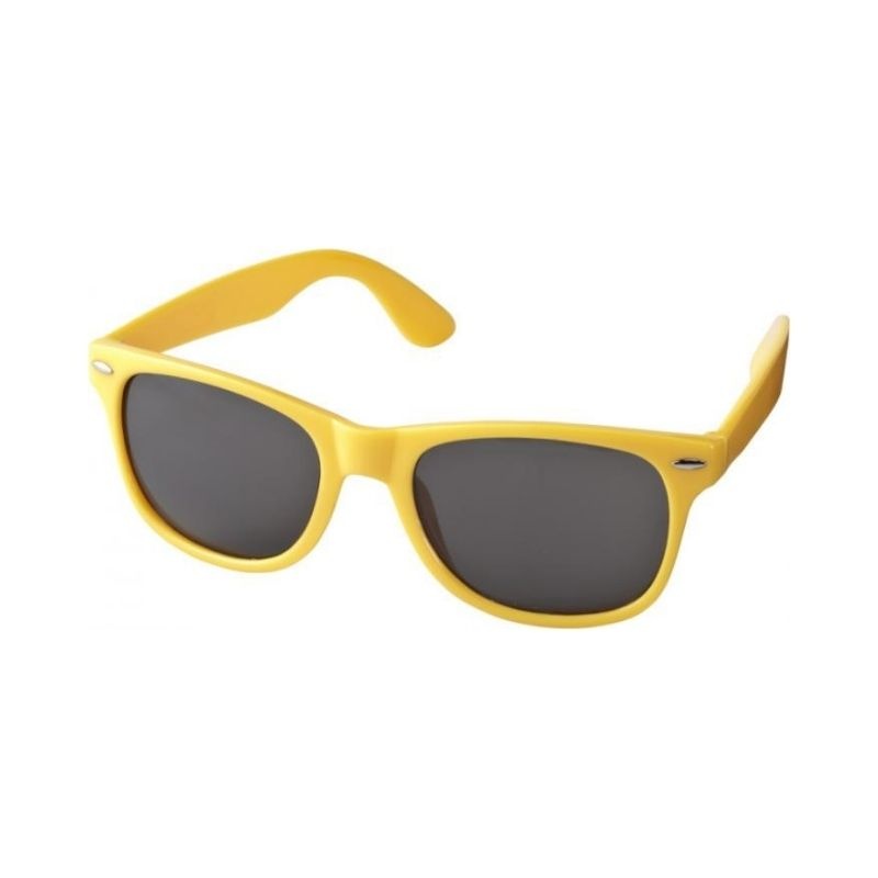 Logo trade mainoslahja ja liikelahja tuotekuva: Sun Ray -aurinkolasit, keltainen