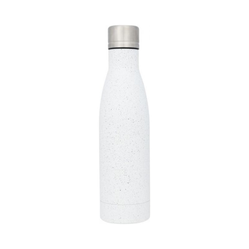 Logotrade liikelahja tuotekuva: Vasa pilkullinen kuparityhjiöllinen eristetty juomapullo, valkoinen