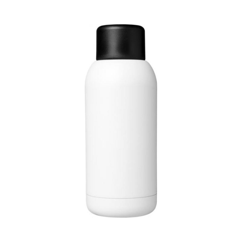 Logo trade mainoslahja ja liikelahja tuotekuva: Brea 375 ml:n kuparinvärinen eristetty juomapullo, valkoinen