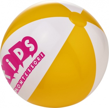 Logo trade mainostuote kuva: Yksivärinen Bora-rantapallo, keltainen