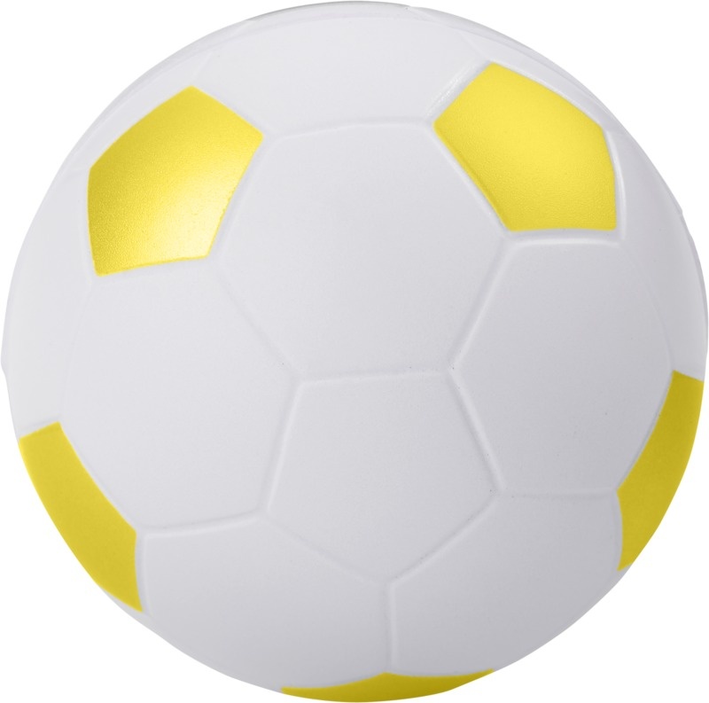 Logo trade liikelahjat tuotekuva: Football-stressilelu, keltainen