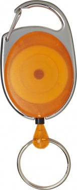 Logo trade liikelahja kuva: Gerlos-rollerclip avaimenperä, oranssinpunainen