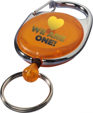 Logotrade mainoslahjat kuva: Gerlos-rollerclip avaimenperä, oranssinpunainen
