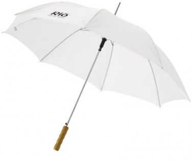 Logo trade mainostuotet tuotekuva: 23" Lisa automaattinen sateenvarjo, valkoinen