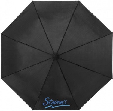 Logo trade mainostuote kuva: 21,5" Ida 3-osainen sateenvarjo, musta